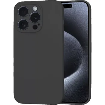 Pouzdro na mobilní telefon Kryt iPhone 15 Pro Max Techsuit SoftFlex - black
