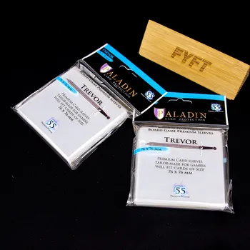 Příslušenství k deskovým hrám Obaly Paladin Trevor - Square - průhledné (76x76mm, 55ks)