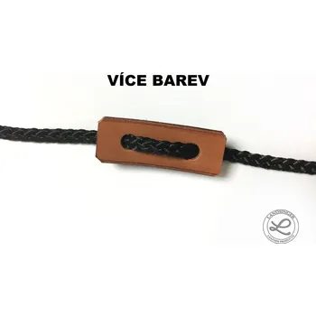 Kabelka Kožená brzdička na šňůrku - polotovar (MOŽNOST VÍCE BAREVNÝCH VARIANT / Leather cord lock – component.)