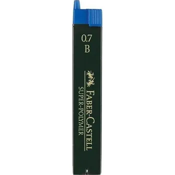 Náplň do psacích potřeb FABER-CASTELL náhradní tuhy do mikrotužky Super Polymer 0,7mm B, 12ks