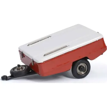 autíčko Přívěs-stan SKIF bílý / červený 1:43 - Agat Přívěs SKIF - příslušenství