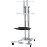 Neomounts PLASMA-M1800E / Mobile Flat Screen Floor Stand (height: 110-180 cm) / Silver
