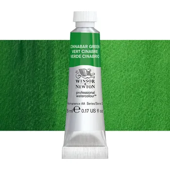 Vodová barva Akvarelová barva Winsor & Newton Professional, 5 ml - Cinnabar Green