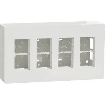 vypínač Centrální jedn 4x4mod. vert. povr, Bílá