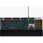 CANYON herní klávesnice NIGHTFALL, mechanická, drátová, multimediální se světelnými efekty, 104 kláves, US layout