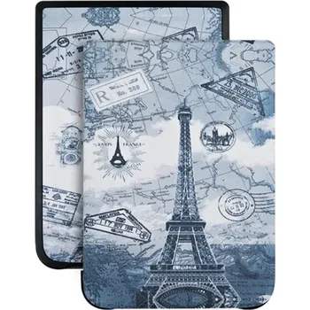 Pouzdro na čtečku elektronické knihy ARMORI TRIMER T019, pouzdro pro Pocketbook 740 InkPad 3 - motiv Paris + BONUSY