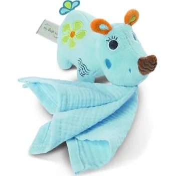 plyšák MANUFFI plyšový nosorožec s hadříkem 9 cm NICI