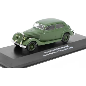 autíčko DeAgostini Hotchkiss 686 Cabourg 1936 Marine Nationale France 1940 1:43 - časopis Vojenské automobily s modelem #3 Hotchkiss 686 Cabourg 1936 - kovový model auta