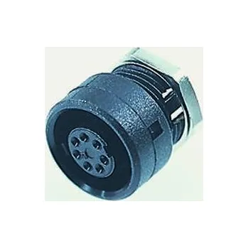 Elektrická zásuvka Binder Kulatý konektor, Montáž na panel, počet kontaktů: 8, Zásuvka, pohlaví kontaktu: samice, IP40