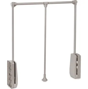 Věšák Emuca Výklopný věšák SUPERIOR / Béžová 600 - 830 mm