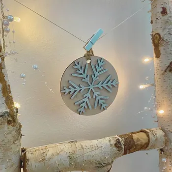 Vánoční ozdoba Vánoční ozdoba stříbrná vločka 2