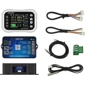 Tester autobaterie JT Sledovač stavu baterie a odpojovač pro baterie s napětím od 9 do 120V, proudová zátěž max. 400A, barevný displej, bluetooth aplikace (Monitorovací zařízení na sledování baterie, monitoring baterie)