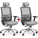 Kancelářská židle NED MF 1+1 ZDARMA, šedá