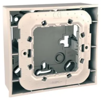 Elektroinstalační krabice Krabice MGU87.022.25 pro montáž na omítku Plus/Top (vč.plast. mont. rámečku),marfil