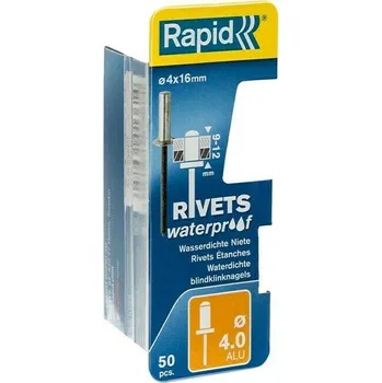 Nýt Rapid Slepý nýt, 16 mm, ⌀ 4 mm, 50 ks 5000401