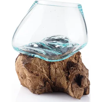 Dóza na potraviny Dóza sklo s kořenem malá 08