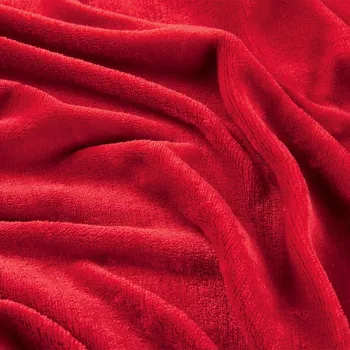 Prostěradlo Napínací prostěradlo mikroplyš červené 90 x 200 cm