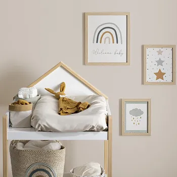 Plakát Atmosphera for Kids Sada dekorativních obrazů Welcome baby 3 ks 28x33 cm