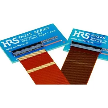 Elektrický konektor Konektor FPC, řada: FH34SRJ, počet kontaktů: 24, počet řad: 1, rozteč: 0.5mm, orientace těla: Pravý úhel, Povrchová