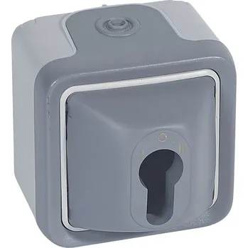 vypínač PLX SPÍNAČ/TLAČ. ZÁM. ŠEDÝ *069706 Legrand