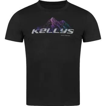 Pánské tričko KELLYS Tričko PEAK krátký rukáv Black - XL