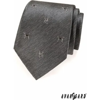 Kravata Kravata pánská lux - šedá, psi