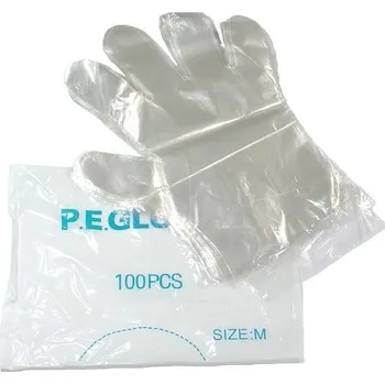 HAIR STYLE Kadeřnické pomůcky Jednorázové igelitové rukavice 100ks