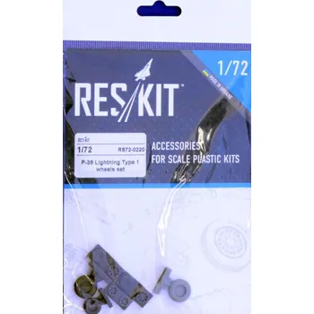 Plastikový model Reskit 1/72 P-38 Lightning Type 1 - wheels (ACAD,AIRF)