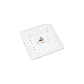 Rozvaděč Zásuvka Solarix CAT6 STP 1 x RJ45 pod omítku bílá 23100098