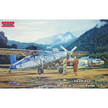 Plastikový model Roden 1/48 Pilatus PC-6C/H-2 Turbo-Porter