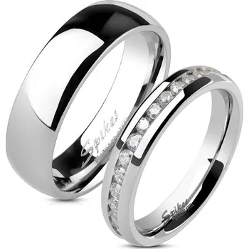 Prsten Snubní prsteny chirurgická ocel HK1234+1334-4