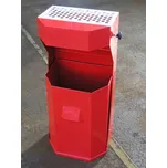 Odpadkový koš s popelníkem 50 l, zelená + doprava zdarma