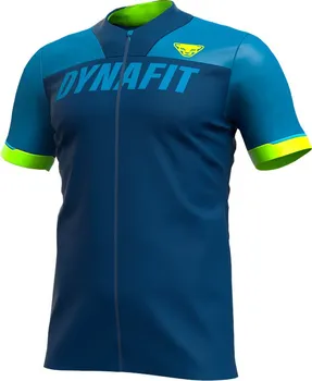 cyklistický dres Dynafit Ride S/S Fz Tee M modrý/žlutý M