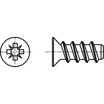 Vrut PROFISTYL Eurovrut se zápustnou hlavou pozink Varianta: EUROVRUT zápustná hlava ZnB 6x8