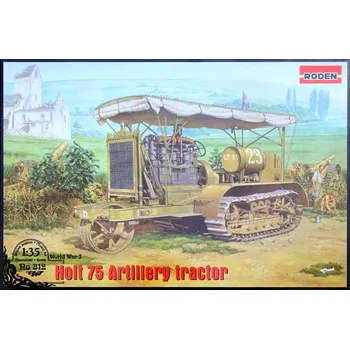 Plastikový model Roden 1/35 Holt 75 Artillery tractor (2x camo)