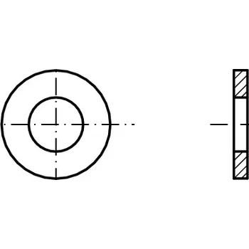 podložka PROFISTYL DIN 125A podložka plochá POLYAMID PA Varianta: DIN 125A podložka plochá PA 6.6 polyamid přírodní (4,3x9,0x0,8mm) M4