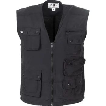 Rybářské oblečení FOX Outdoor Vesta Outdoor Microfaser ČERNÁ velikost: S
