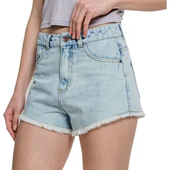 kraťasy dámské URBAN CLASSICS - Denim Hotpants - blue bleached - 29