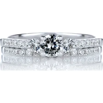 Prsten Olivie Dva stříbrné prstýnky 4114 Velikost prstenů: 9 (EU: 59-61) Ag 925; ≤2,88 g.