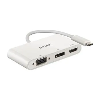 Video kabel D-Link 3-in-1 USB-C to HDMI/VGA/DisplayPort Adapter