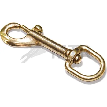 karabina MTR Karabina otočná mosazná U1 Varianta: Karabina otočná mosazná U1 76x15mm mosaz