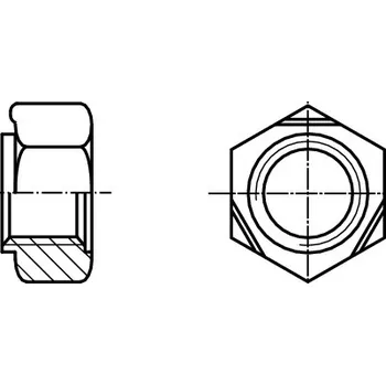 Matice PROFISTYL DIN 929 matice přivařovací šestihranná černá Varianta: DIN 929 matice navařovací šestihranná bez PÚ M6