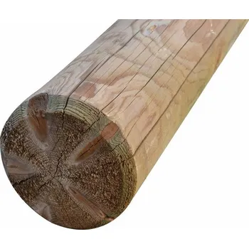 Plotový sloupek ASKO Tlakově impregnovaná frézovaná kulatina 140 x 2500 mm borovice