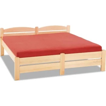 Postel Krajča Manželská postel z masivu Toro (letiště) 160 x 200 cm Povrchová úprava dřeva: Bezbarvý olej OSMO, Druh dřeva: Smrk