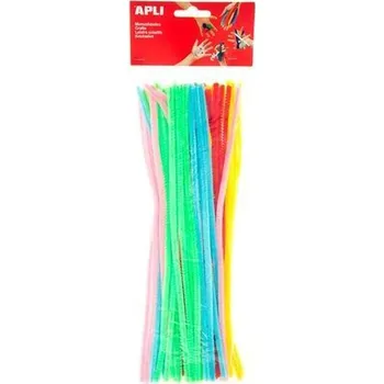 Chlupaté drátky Creative, mix zářivých barev, APLI ,balení 50 ks Apli