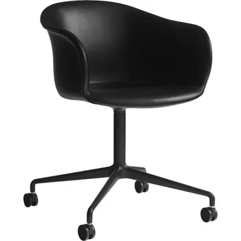 &Tradition Židle Elefy JH37, black leather/black