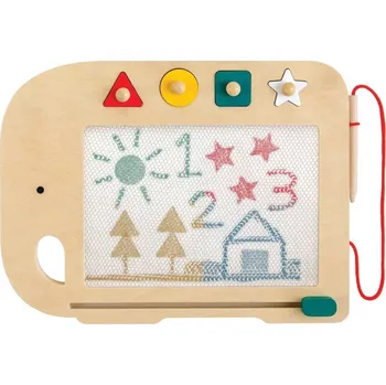 Magnetická kreslící tabulka Petit Collage Dřevěná magnetická kreslící tabulka