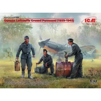 Plastikový model ICM 1/32 German Luftwaffe Gr.Personnel 1939-45 (3 fig)