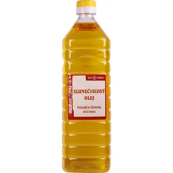 Rostlinný olej BioNebio slunečnicový olej BIO 1 l