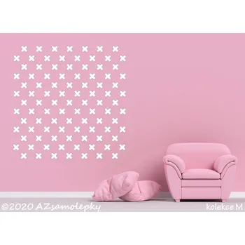 Samolepící dekorace Dětské samolepky na zeď - Moře křížků - kolekce M